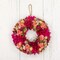 12.5" Artificial Spring Wreath with Mixed Flowers and Berries Seasonal Door Accent